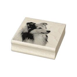 Shetland Sheepdog Gummistempel