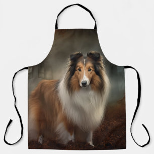 Shetland Sheepdog Halloween Gruselig Schürze