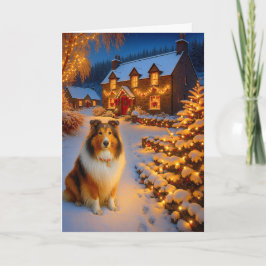 Shetland Sheepdog Holiday  Card Karte
