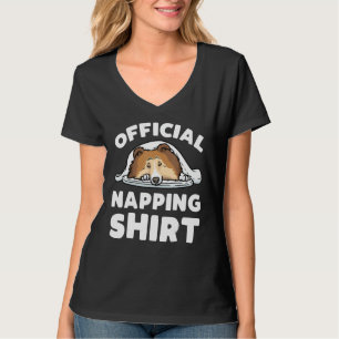 Shetland Sheepdog Hund Schlafsheltie Pajama T-Shirt