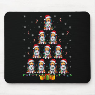 Shetland Sheepdog Hund Weihnachtsmannmütze Xmas Li Mousepad