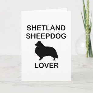 Shetland Sheepdog Liebhaber Karte