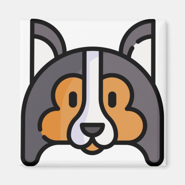 Shetland Sheepdog Magnet (Vorne)