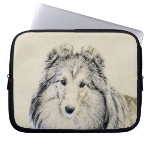 Shetland Sheepdog Malerei - Niedliche Original Hun Laptopschutzhülle