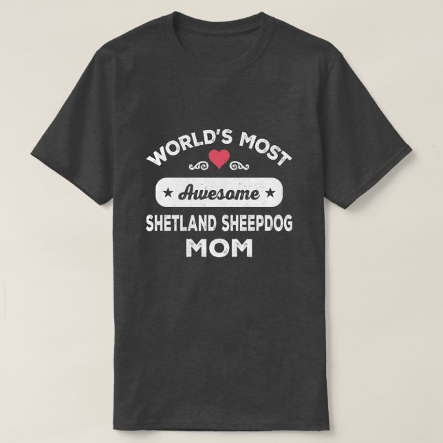 Shetland Sheepdog Mama T-Shirt (Design vorne)