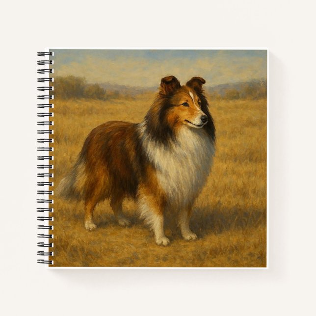 Shetland Sheepdog Notizbuch (Vorderseite)