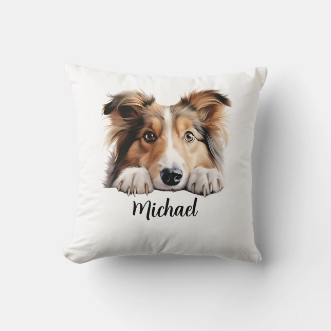 Shetland Sheepdog Pechhunde Hunde Sublimation Bund Kissen (Vorderseite)