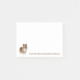 Shetland Sheepdog personalisieren Post-it Klebezettel