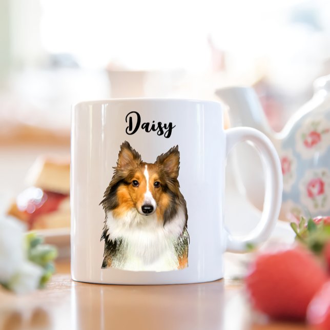 Shetland Sheepdog Personalisiert Kaffeetasse (Von Creator hochgeladen)