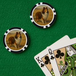 Shetland Sheepdog Pokerchips