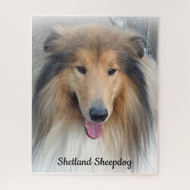 Shetland Sheepdog Portrait Puzzle (Vertikal)