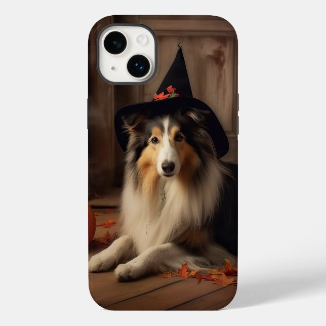 Shetland Sheepdog Pumpkins Halloween Beängstigend Case-Mate iPhone Hülle (Rückseite)