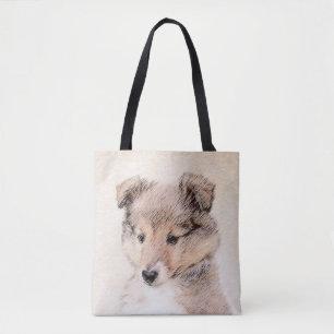 Shetland Sheepdog Puppy Malerei Original Dog Art