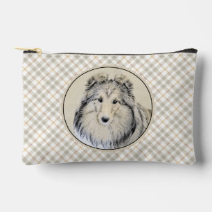 Shetland Sheepdog Puppy Painting Sheltie Dog Art Zubehörtasche