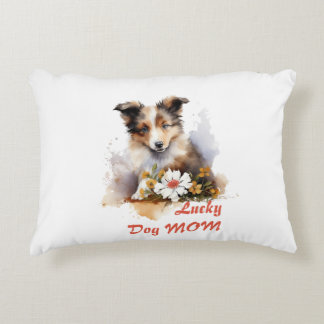Shetland Sheepdog Puppy Pet Blume Dekokissen