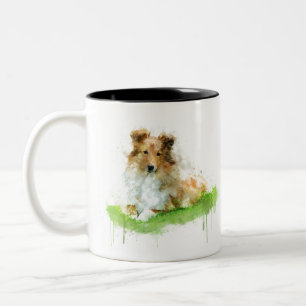 Shetland Sheepdog / shelden Zweifarbige Tasse