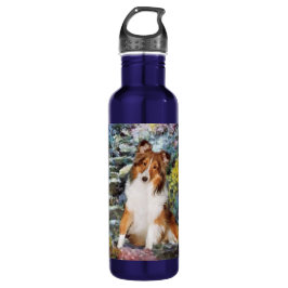 Shetland Sheepdog Sheltie Art Trinkflasche