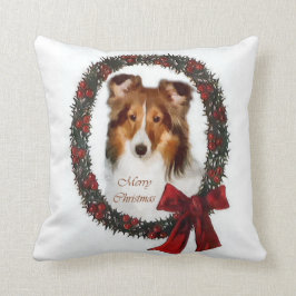 Shetland Sheepdog Sheltie Christmas Kissen