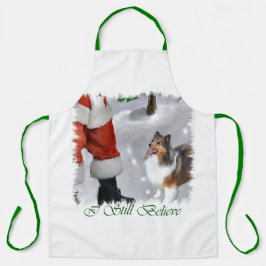 Shetland Sheepdog Sheltie Christmas Schürze