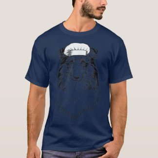 Shetland Sheepdog Sheltie Dog Cook Koch Funny Cook T-Shirt