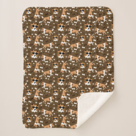 Shetland Sheepdog Sheltie Dog Pattern Sherpa Blank Sherpadecke