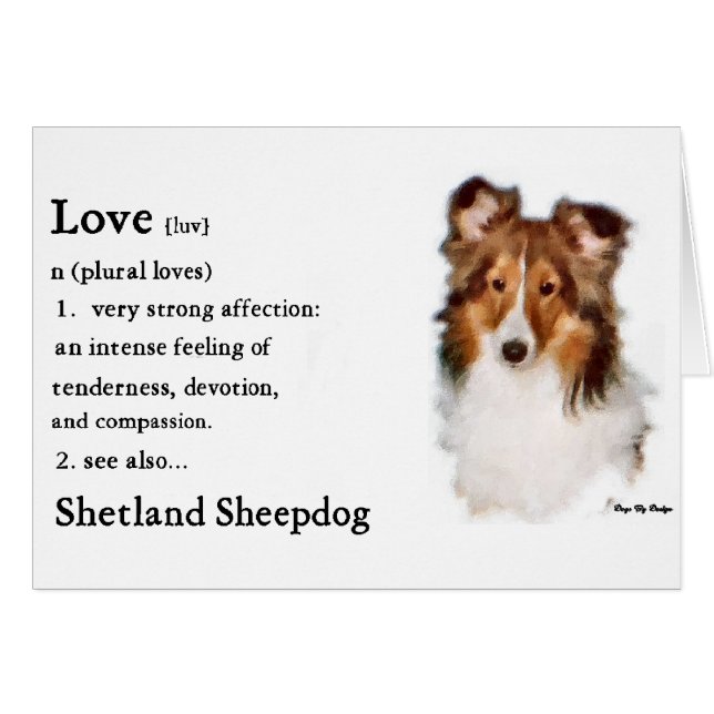 Shetland Sheepdog Sheltie Geschenke (Vorderseite (Horizontal))