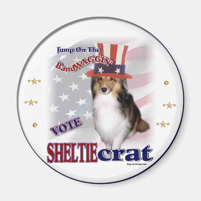 Shetland Sheepdog Sheltie Geschenke Magnet (Vorne)