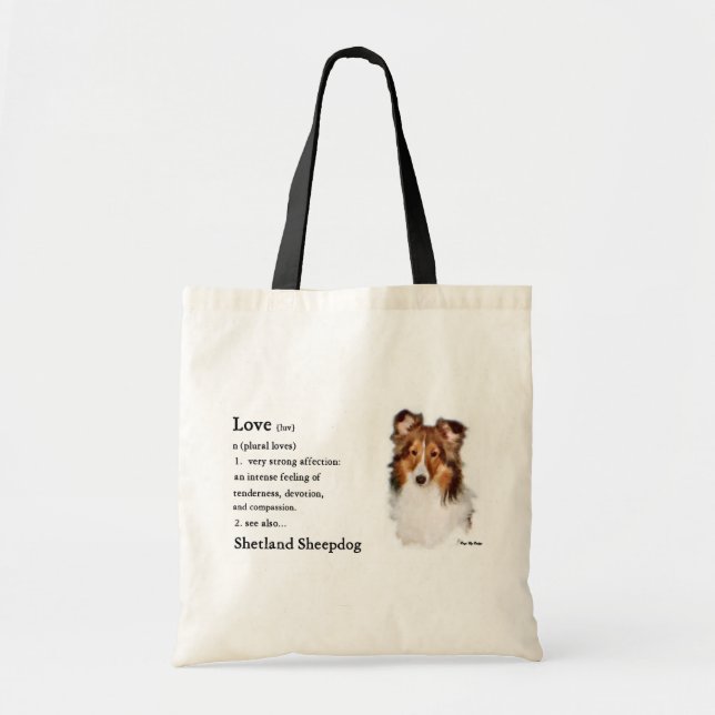 Shetland Sheepdog Sheltie Geschenke Tragetasche (Vorne)
