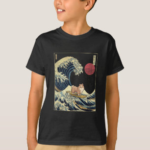 Shetland Sheepdog Sheltie Japanische Kanagawa Well T-Shirt