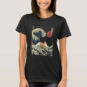 Shetland Sheepdog Sheltie Japanische Kanagawa Well T-Shirt