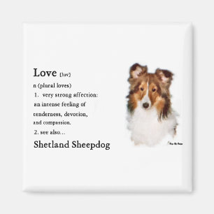 Shetland Sheepdog Sheltie Kunst Geschenke Magnet