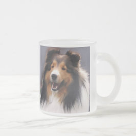 Shetland Sheepdog Sheltie Kunst Geschenke Mattglastasse