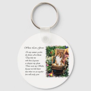 Shetland Sheepdog Sheltie Kunst Geschenke Schlüsselanhänger