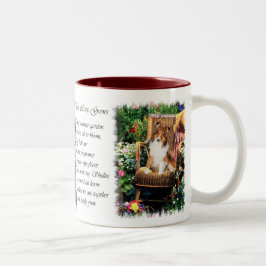 Shetland Sheepdog Sheltie Kunst Geschenke Zweifarbige Tasse