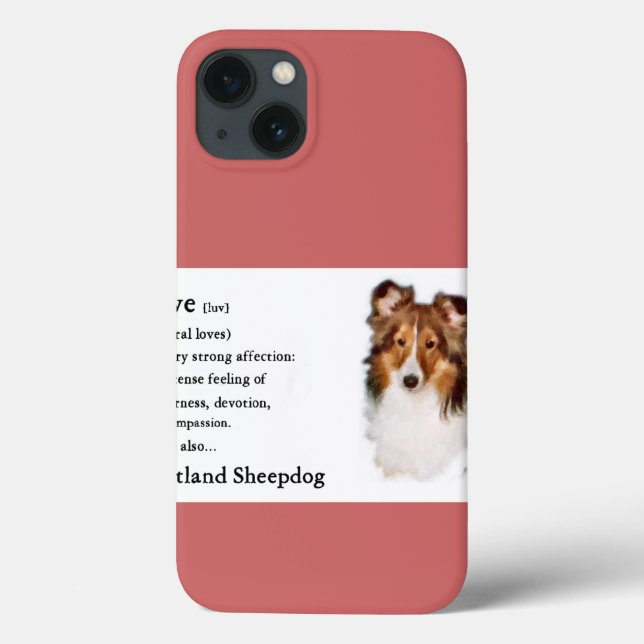 Shetland Sheepdog Sheltie Lovers Geschenke Case-Mate iPhone Hülle (Rückseite)