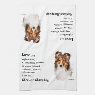 Shetland Sheepdog Sheltie Lovers Geschenke Geschirrtuch