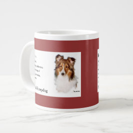 Shetland Sheepdog Sheltie Lovers Geschenke Jumbo-Tasse