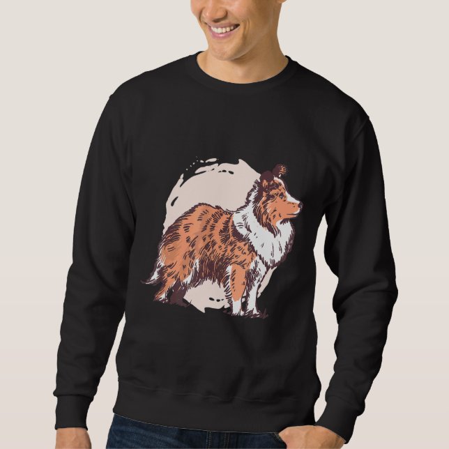 Shetland Sheepdog Sheltie Sweatshirt (Vorderseite)