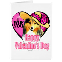 Shetland Sheepdog Sheltie Valentinstag