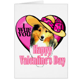 Shetland Sheepdog Sheltie Valentinstag