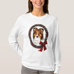 Shetland Sheepdog Sheltie Weihnachtsgeschenk T-Shirt