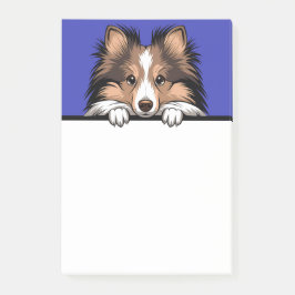 Shetland Sheepdog Sheltie Welpe Dog Lover Geschenk Post-it Klebezettel