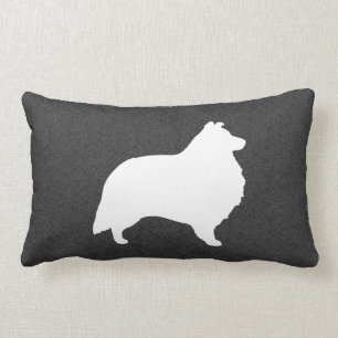 Shetland Sheepdog Silhouette Lendenkissen