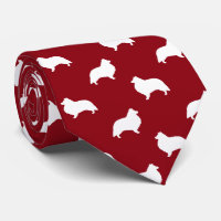 Shetland Sheepdog Silhouetten Pattern Sheltie Hund