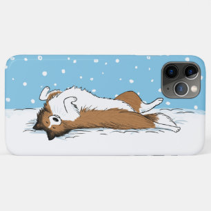 Shetland Sheepdog Snow Dog - Happy Sheltie Winter Case-Mate iPhone Hülle
