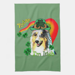 Shetland Sheepdog St Patricks Geschirrtuch