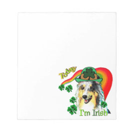 Shetland Sheepdog St Patricks Notizblock