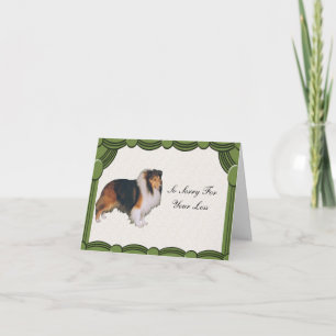 Shetland Sheepdog, Sympathy Card Karte