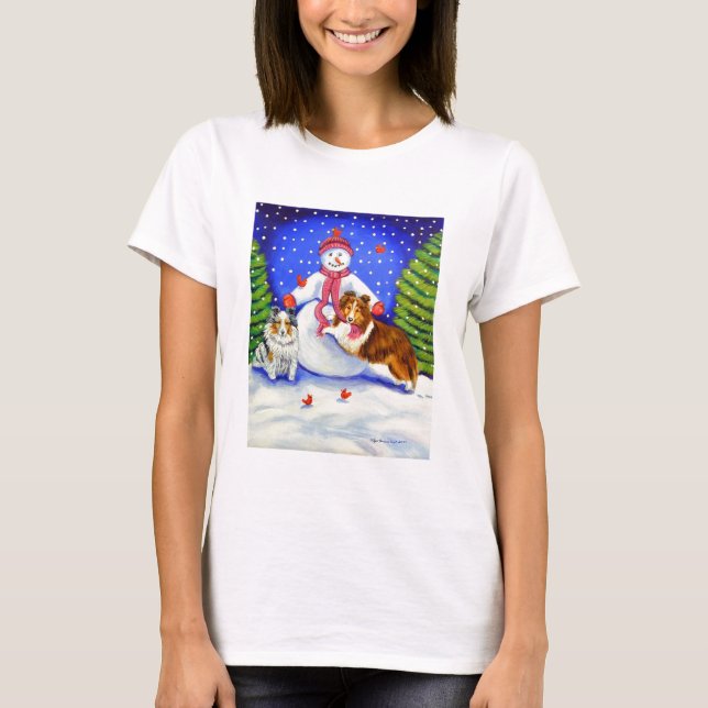 Shetland Sheepdog T Shirt (Vorderseite)