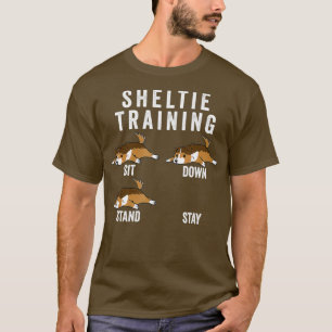 Shetland Sheepdog Training Hund T-Shirt